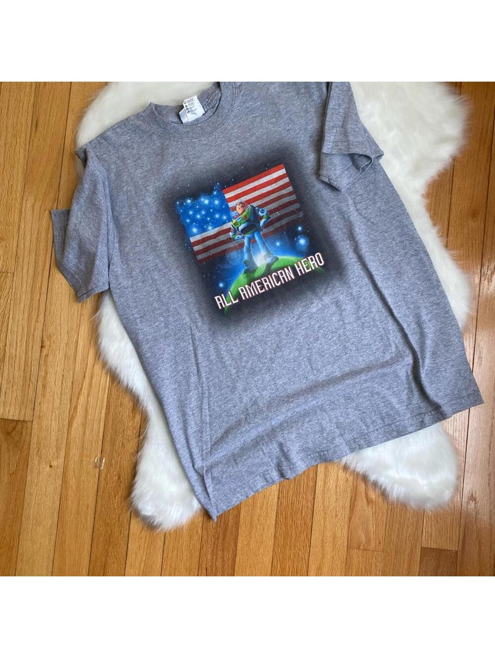Disney Store Youth T-Shirt LG 10/12 All American Hero Graphic